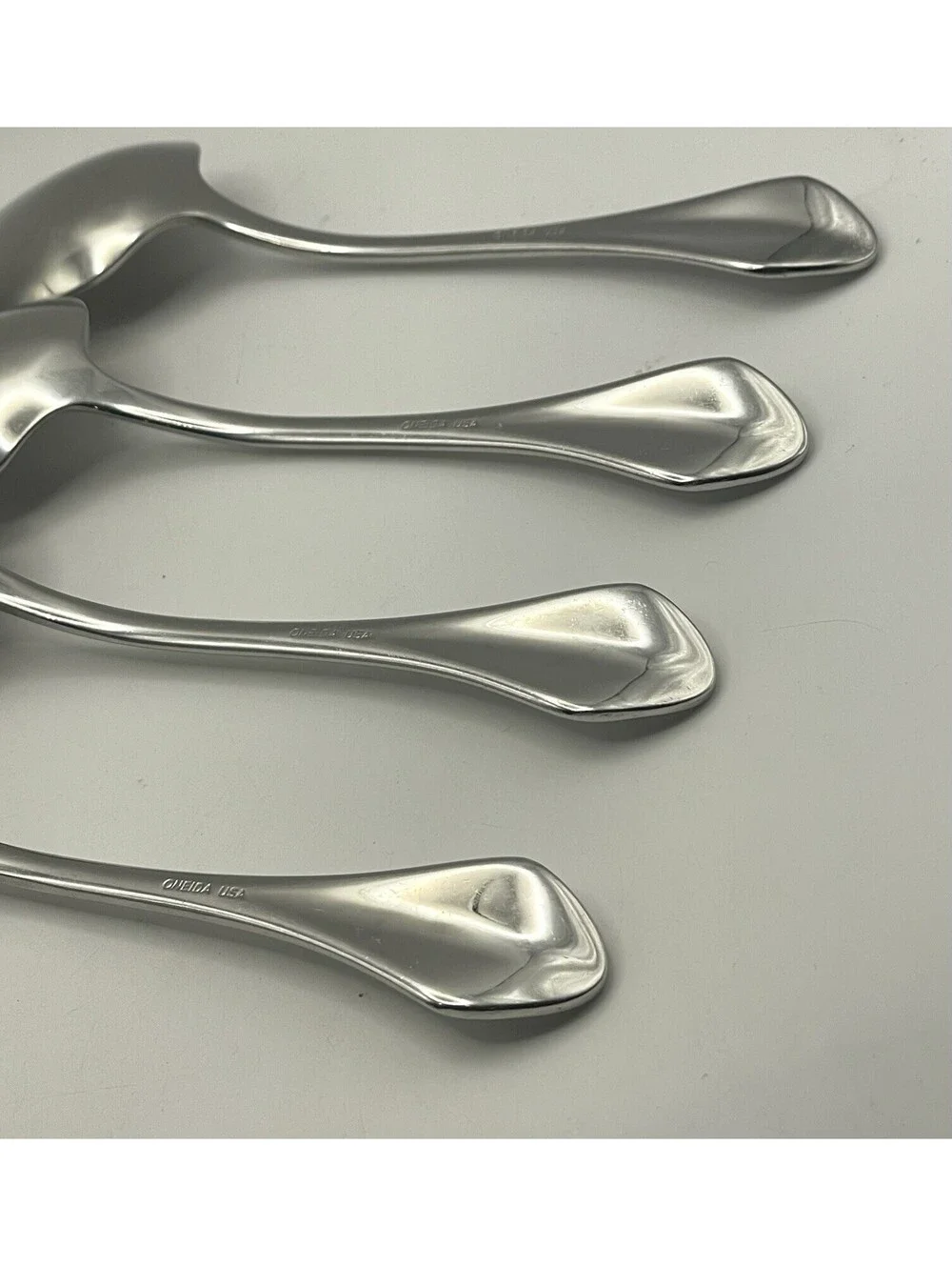 4- Oneida USA CAPELLO Stainless Place Oval Soup Spoon Lot ~ 7”
